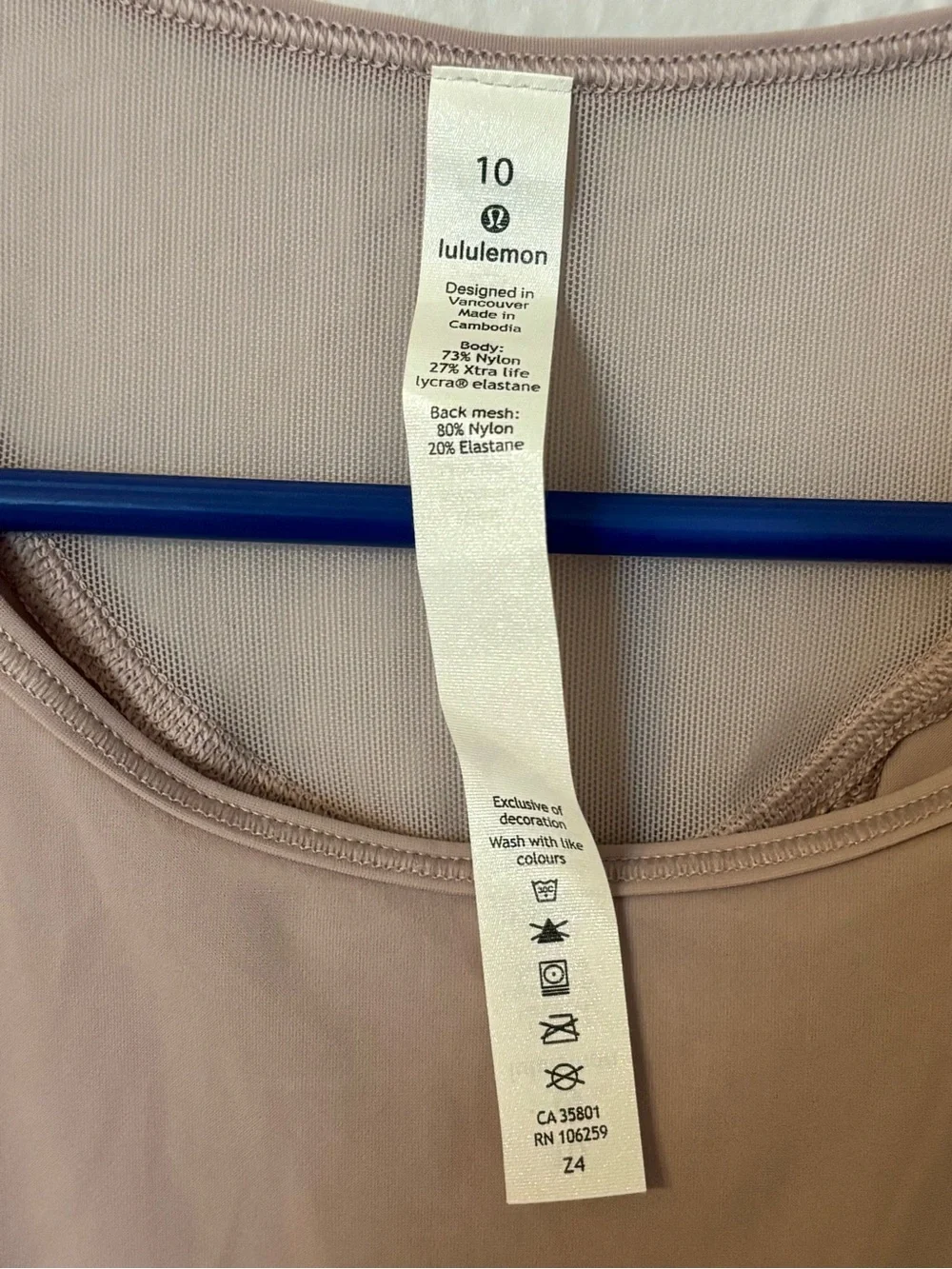 Lululemon Women’s Sculpt Long Sleeve Workout Shirt - Size 10 - Smoky Blush